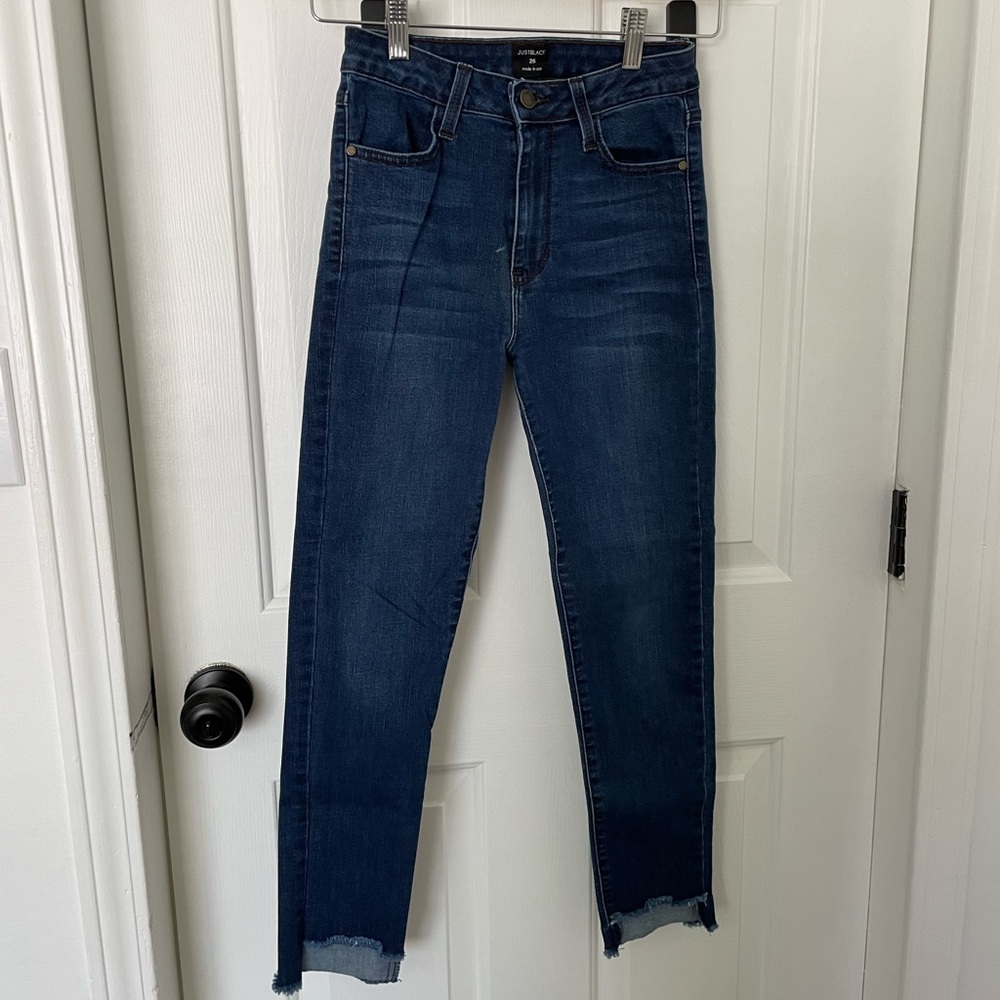 Just black denim jeans